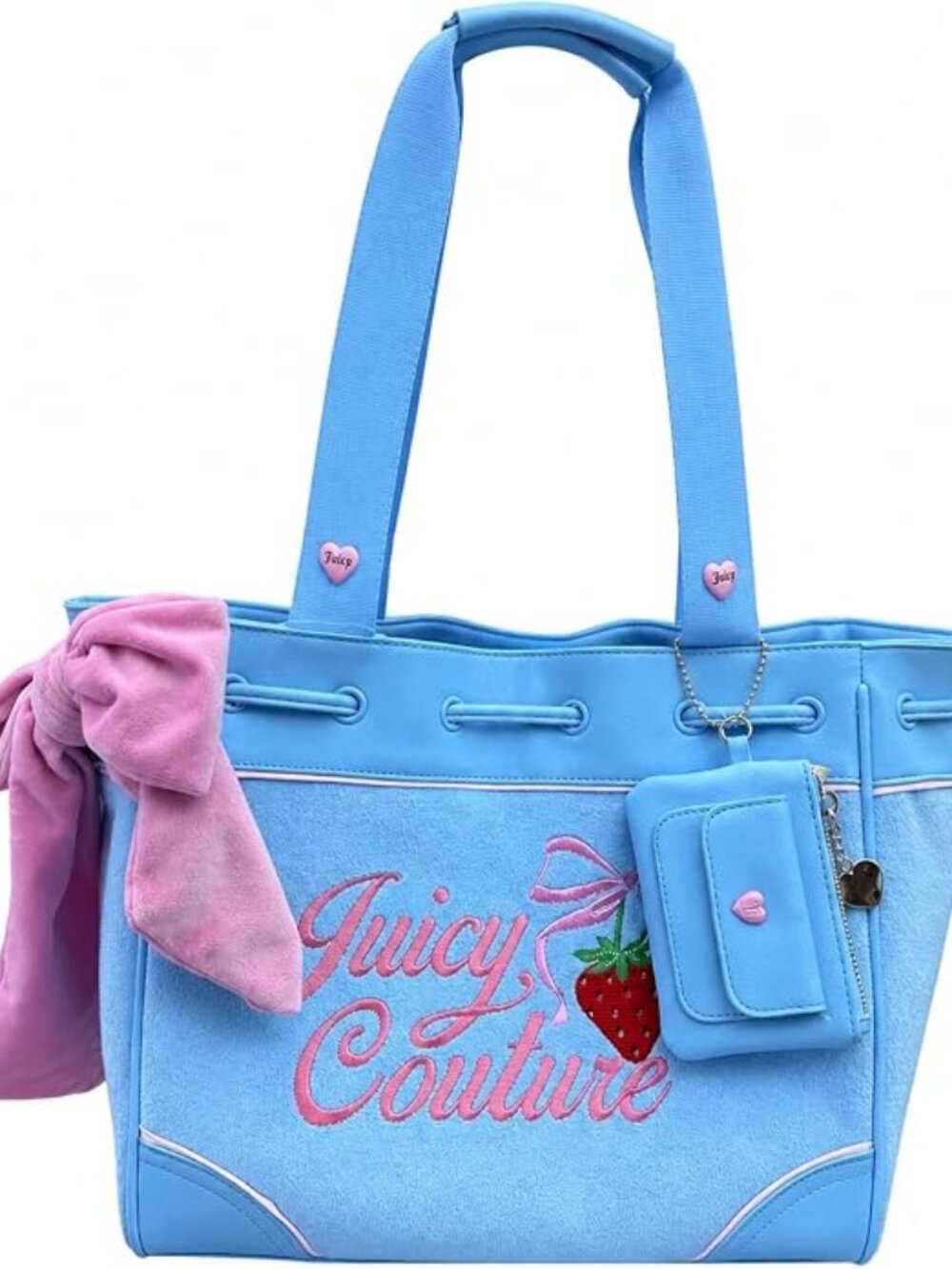 Juicy Couture Strawberry Daydreamer Tote Bag Blue Retro